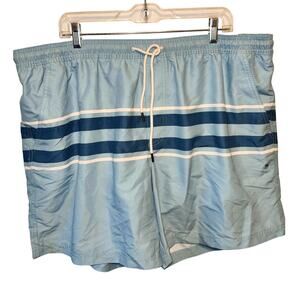 Brand New American Eagles Men’s XS Light Blue Striped Swim Suit Swimwear